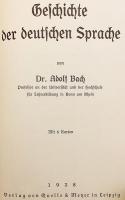 【ドイツ語洋書 / ひげ文字】 ドイツ語の歴史 『Geschichte der deutschen Sprache』 1938年刊