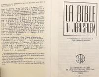 フランス語洋書】 エルサレム聖書 『La Bible de Jérusalem』(traduite