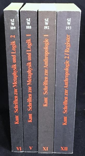 ドイツ語洋書 カント著作集 4冊セット(全12巻の内、第5,6,11,12巻