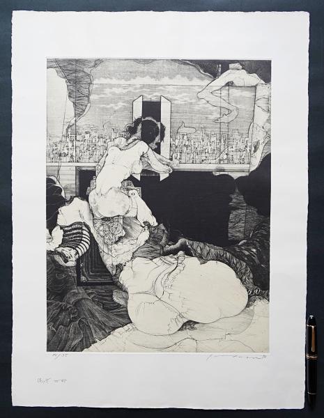 多賀新　銅版画　エッチング　江戸川乱歩　エロス　フェティッシュ　アート 逸品 貴重 非売品 多賀新 銅版画 限定版 直筆サイン 江戸川乱歩