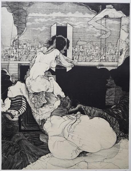多賀新　銅版画　エッチング　江戸川乱歩　エロス　フェティッシュ　アート 多賀新 銅版画 エッチング 江戸川乱歩 エロス フェティッシュ アート