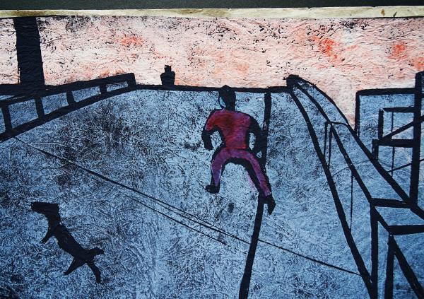 小野忠重 木版画『陸橋』 限定20部 (小野忠重) / 古本、中古本