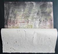 小野忠重 第5回日本アンデパンダン展出展作 木版画『川(すみだ川)』限定20部