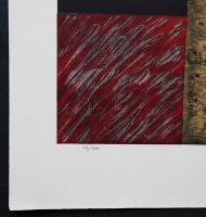 浜西勝則 メゾチント 大判銅版画『Division-Work No.13』限定50部　