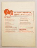 【ドイツ語洋書】 プロレタリア戦線の綱領的宣言 『Programmatische Erklärung der proletarischen Front』