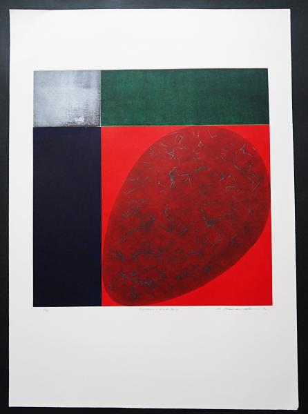 浜西勝則 浜西勝則 メゾチント 大判銅版画『Division-Work No.22』限定50部(浜西