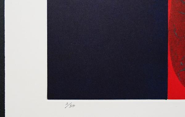浜西勝則 メゾチント 大判銅版画『Division-Work No.22』限定50部(浜西