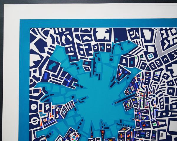 木村利三郎 大判シルクスクリーン『City 127』AP版(作家保存版