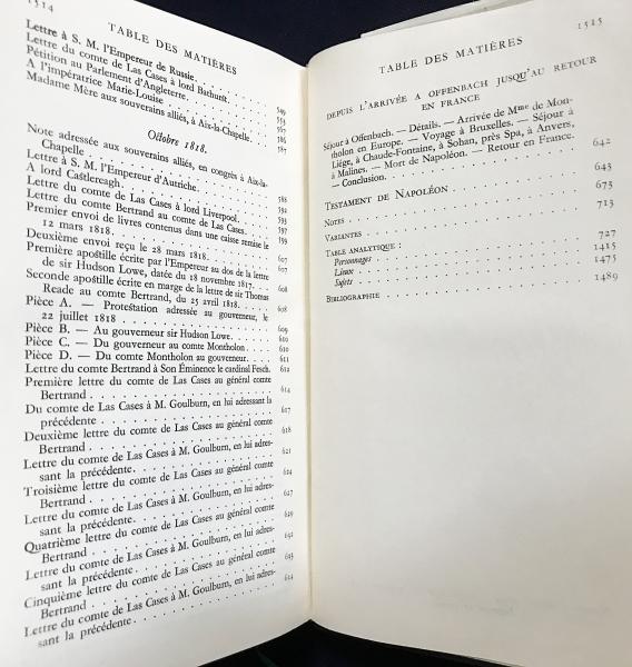 フランス語洋書 セントヘレナにおけるナポレオン回想録 全2巻揃
