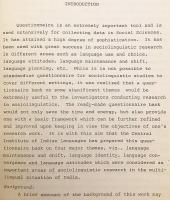 【英語洋書】 インドにおける社会言語学調査のための調査票集 『Questionnaire bank for sociolinguistic surveys in India』