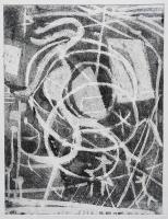 瑛九 銅版画『円(雲の花)』