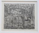 瑛九 銅版画『タイトル不明2』額装