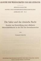 【ドイツ語洋書】 ザーリアー朝 (ザリエル朝) とローマ法：叙任権闘争時代における世俗統治理論の発展の試み 『Die Salier und das römische Recht : Ansätze zur Entwicklung einer säkularen Herrschaftstheorie in der Zeit des Investiturstreites』