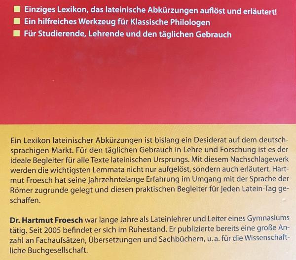 ドイツ語洋書 ラテン語略語辞典【Lexikon lateinischer