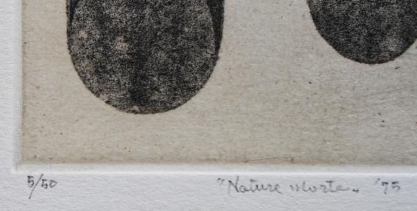 駒井哲郎 銅版画『Nature Morte (静物)』限定50部(駒井哲郎) / 古本