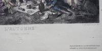 ルーヴル美術館 カルコグラフィー 復刻銅版画『ニコラ・ランクレ画　四季-秋 (L'Automne)』