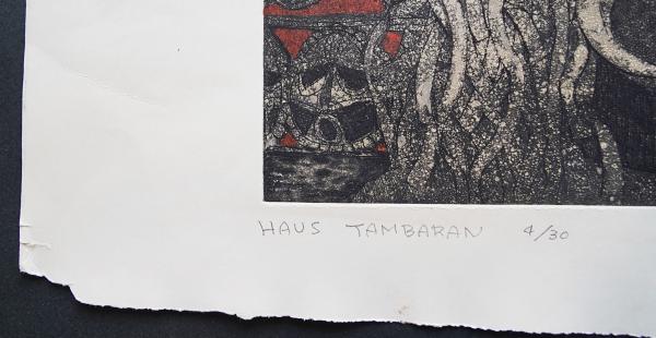下村良之介 銅版画『Haus Tambaran (ハウスタンバラン)』限定30部(下村