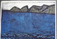 小野忠重 木版画『海草とり』 作家保存版 限定5部