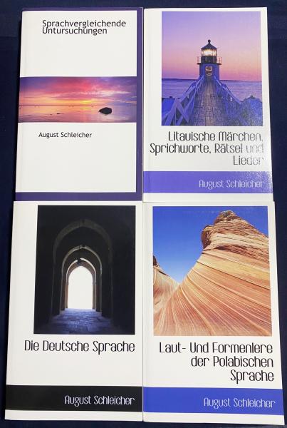 ドイツ語洋書 アウグスト・シュライヒャー(August Schleicher)著作 4冊