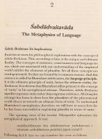 【英語洋書】 シャブダ：インドの詩人・文法学者 バルトリハリの言語哲学研究 『Śabda : a study of Bhartr̥hari's philosophy of language』