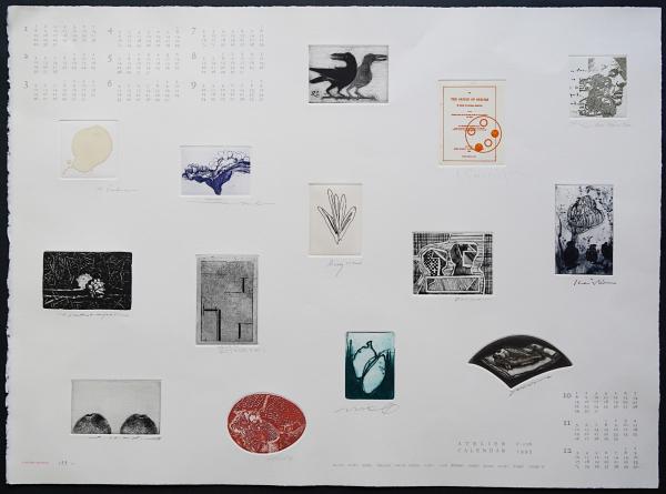 東京藝術大学 アトリエC-126 版画カレンダー 1995年度 限定350部