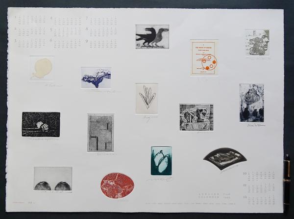 東京藝術大学 アトリエC-126 版画カレンダー 1995年度 限定350部