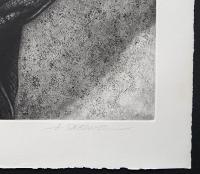 坂爪厚生 メゾチント 大判銅版画『情況'86 アフリカからの贈り物Ⅱ』限定30部