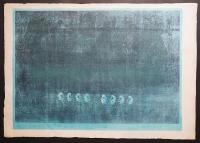 黒崎彰 初期作品 大判木版画『哀華2』 Ed.20の内,No.1