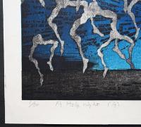 黒崎彰 大判木版画『浄夜 [A Holy Night(A)]』Ed.50の内,No.1