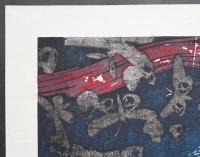黒崎彰 初期作品 木版画『作品B (W-46B)』 限定25部