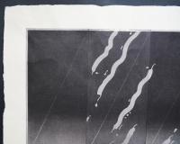 黒崎彰 世界版画賞受賞作 木版画『炎の軌跡 (Flame Trace)』W302 限定90部