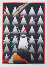 黒崎彰 木版画『月蝕 (Lunar Eclipse)』W-294 限定150部