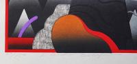 黒崎彰 木版画『月蝕 (Lunar Eclipse)』W-294 限定150部