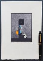 黒崎彰 「季刊版画 第12号」付録木版画『白夜 (Silver Night)』W-113 限定500部 作家保存版