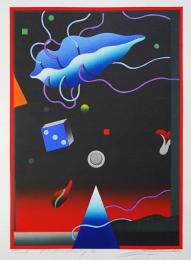黒崎彰 木版画『メランコリーB (Melancholy)』W-274 限定120部
