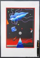 黒崎彰 木版画『メランコリーB (Melancholy)』W-274 限定120部