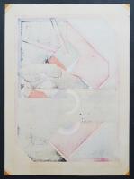黒崎彰 木版画『暗号の森6(Secret Codes)』W-167　限定90部 1973年