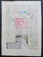黒崎彰 木版画『朱のアラベスク(Vermillon Arabesque)』W-277 限定90部
