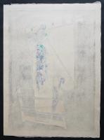 河内成幸 大判木版画『彼女(Ⅳ)』 限定50部