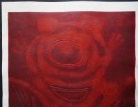 萩原英雄 大判木版画『仮面 No.2 (mask)』限定30部