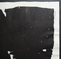 萩原英雄 大判木版画(両面刷り)『藍の幻想 No.4 (Fantasy in blue)』限定50部