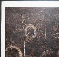 萩原英雄 大判木版画『仮面劇 No.13 (masque)』 限定50部
