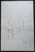 萩原英雄 大判木版画『仮面劇 No.13 (masque)』 限定50部