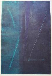 萩原英雄 大判木版画『作品 A (work) 』 限定50部