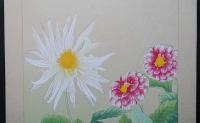 土屋楽山（楽山篁子生） 木版画 洋草花譜『ダリア (Dahlia)』