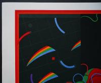 黒崎彰 世界版画賞受賞作 木版画『虹のアラベスク (Rainbow Arabesque)』W278 限定50部
