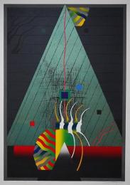 黒崎彰 大判木版画『迷彩譜3(Camouflaged World )』W235 限定50部
