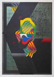 黒崎彰 大判木版画『迷彩譜5(Camouflaged World)』W237 限定50部 