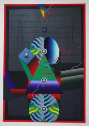 黒崎彰 大判木版画『迷彩譜10(Camouflaged World)』W248 限定50部