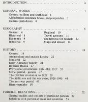 【英語洋書】 ロシア / ソ連：英語で書かれた書籍の厳選注釈付き書誌 『Russia / U.S.S.R. : a selective annotated bibliography of books in English』